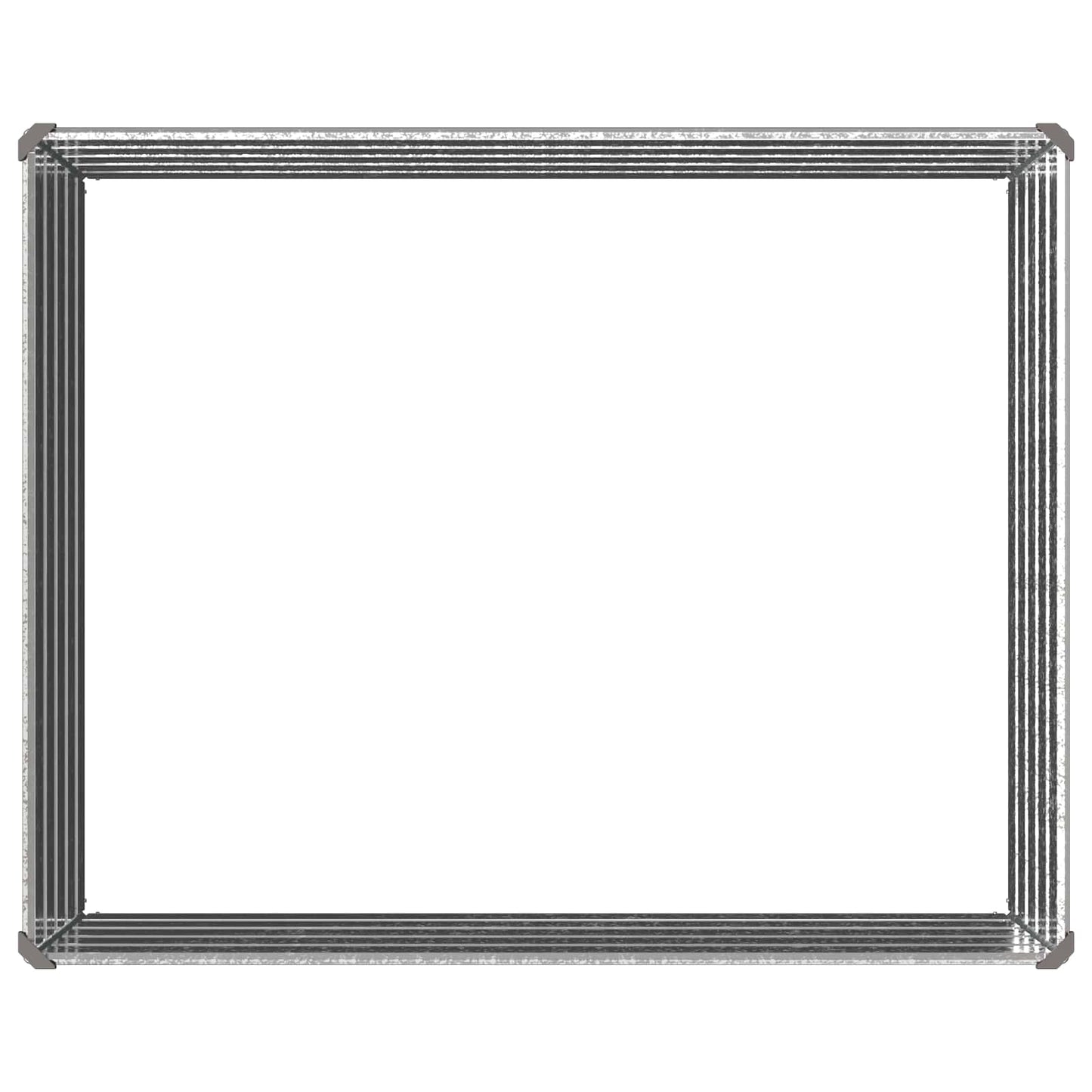 Raised Garden Bed Silver 100 x 80 x 55 cm galvanized