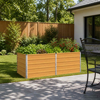Raised Garden Bed Natural 160 x 80 x 55 cm cold-rolled steel