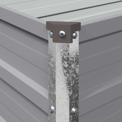 Raised Garden Bed Grey 160 x 80 x 55 cm cold-rolled steel