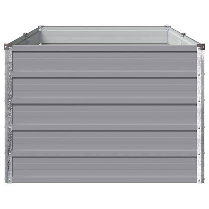 Raised Garden Bed Grey 160 x 80 x 55 cm cold-rolled steel