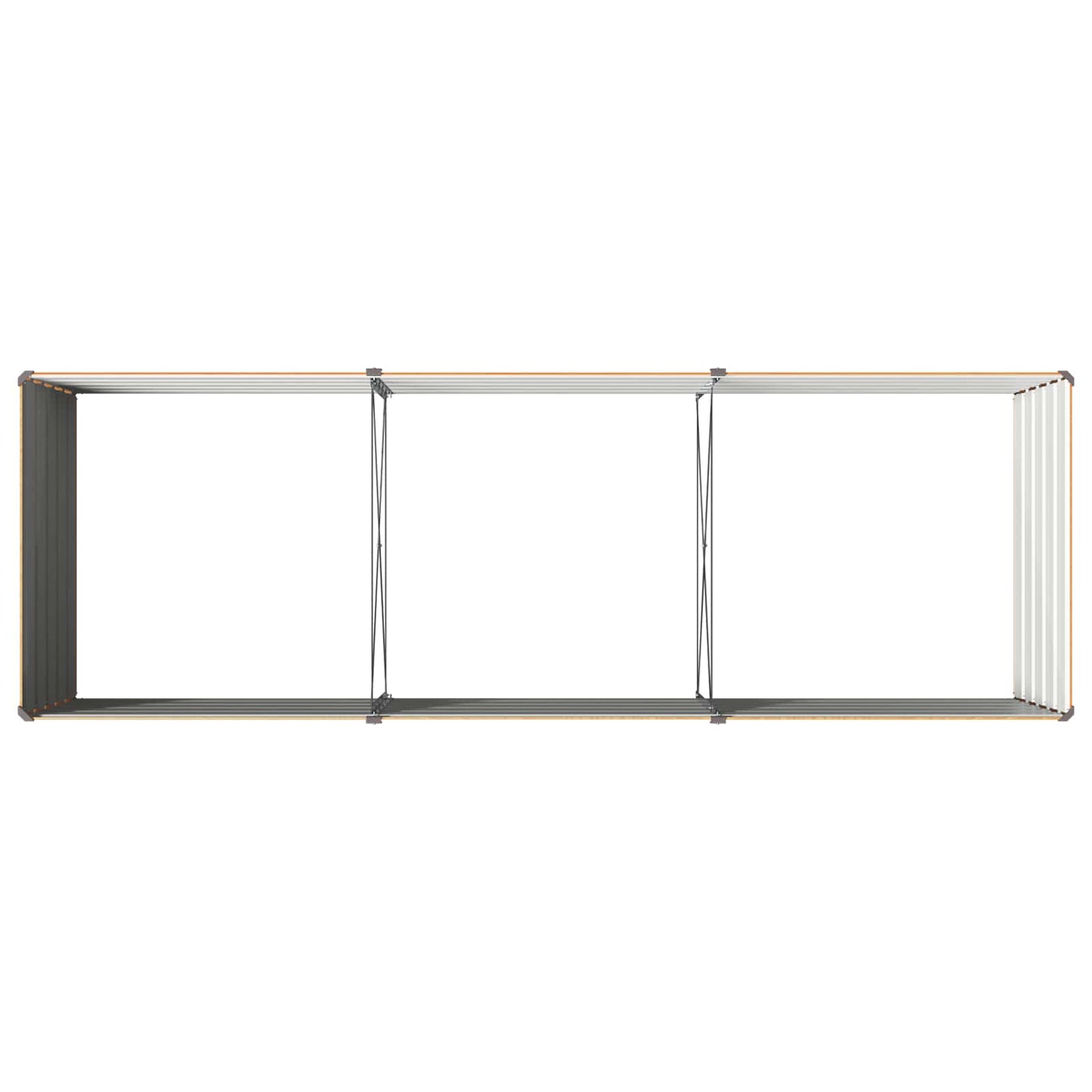 Raised Garden Bed Natural 240 x 80 x 55 cm cold-rolled steel
