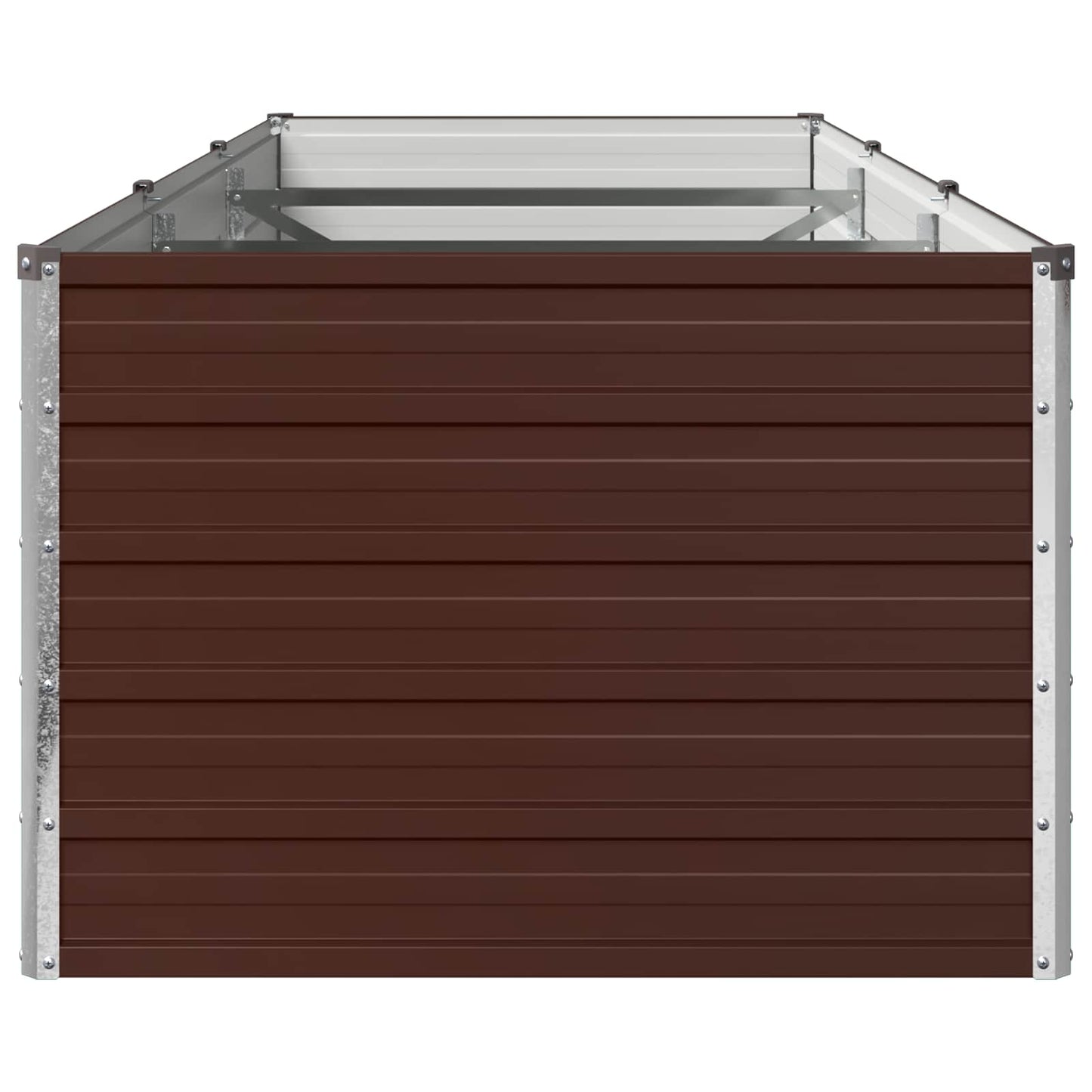 Raised Garden Bed Brown 240 x 80 x 55 cm cold-rolled steel