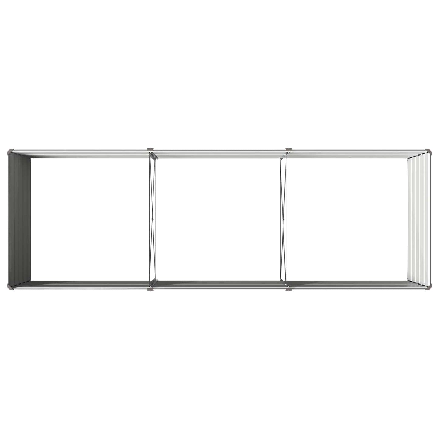 Raised Garden Bed Anthracite 240 x 80 x 55 cm cold-rolled steel