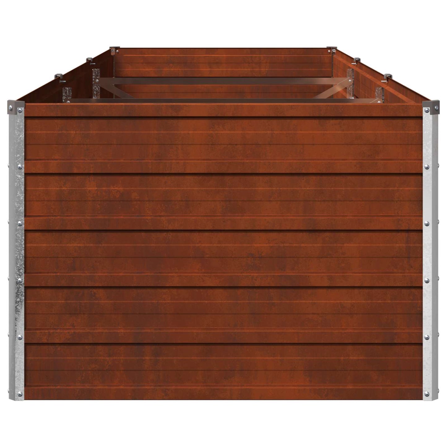 Raised Garden Bed Rusty 240 x 80 x 55 cm corton