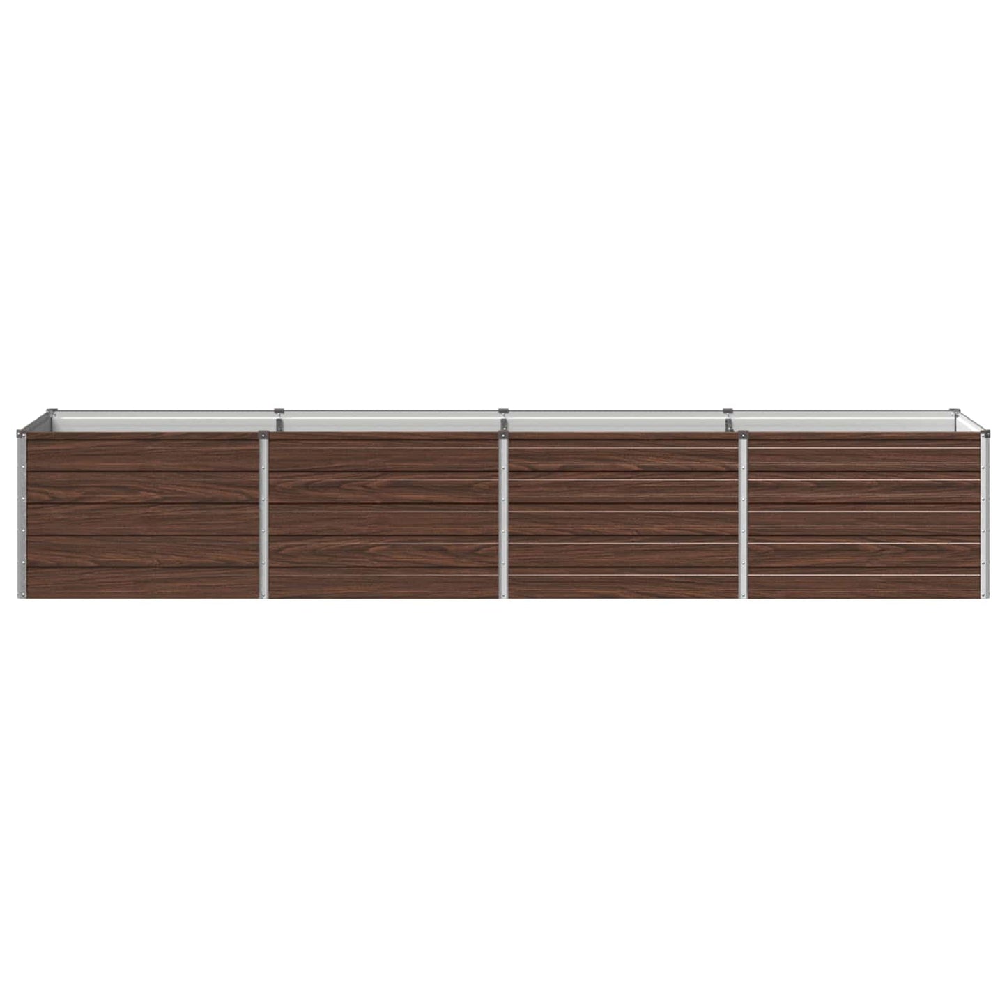 Raised Garden Bed Black 320 x 80 x 55 cm cold-rolled steel