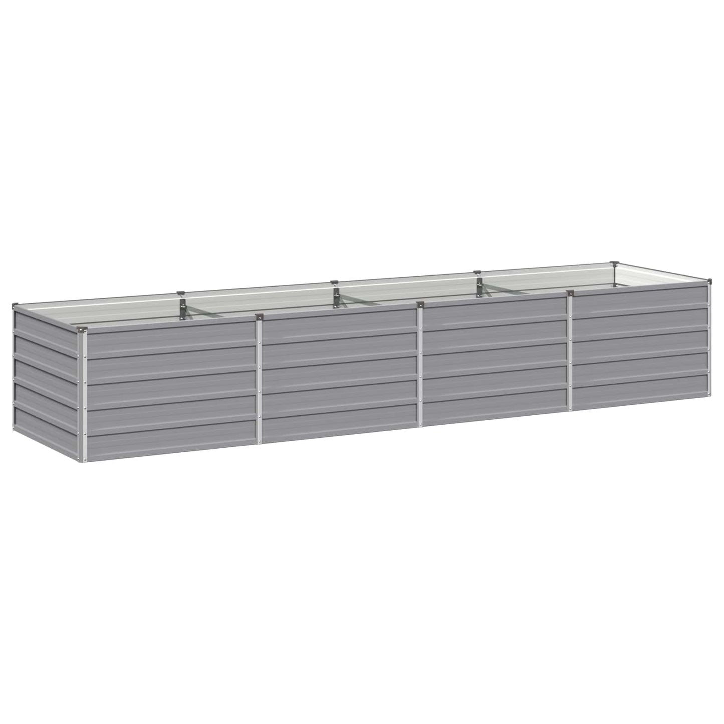 Raised Garden Bed Grey 320 x 80 x 55 cm cold-rolled steel