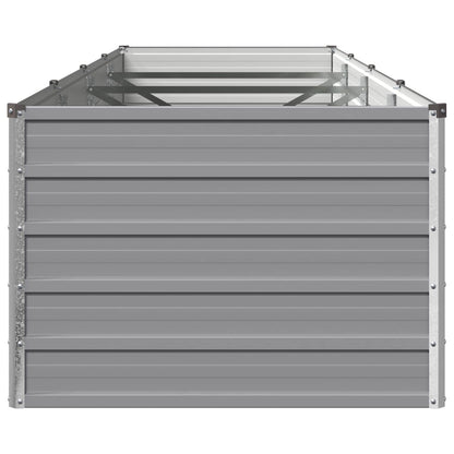 Raised Garden Bed Grey 320 x 80 x 55 cm cold-rolled steel