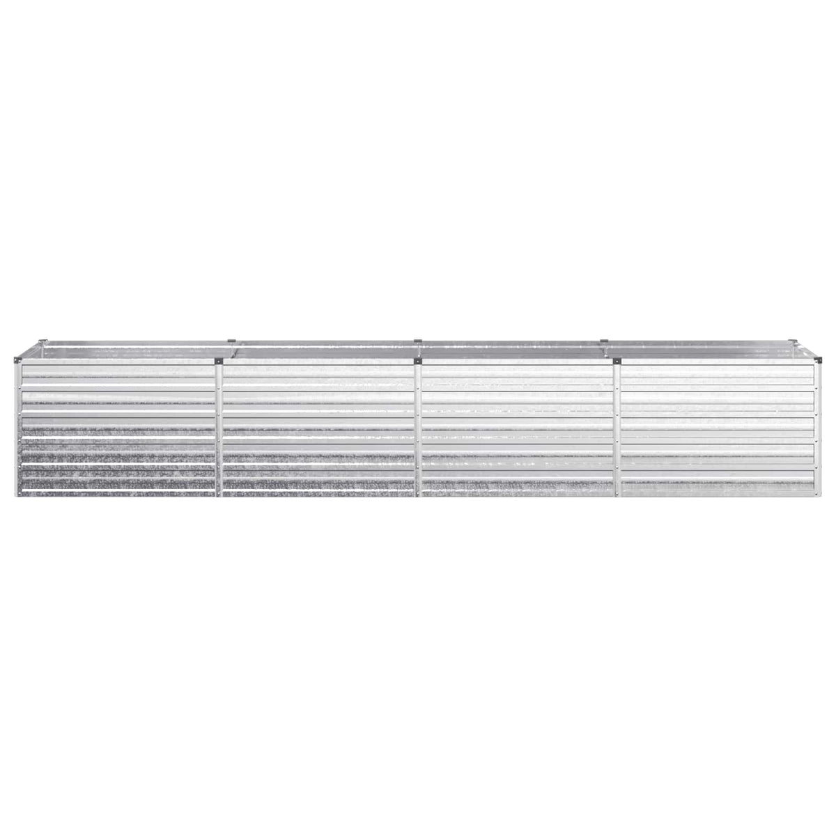 Raised Garden Bed Silver 320 x 80 x 55 cm galvanized