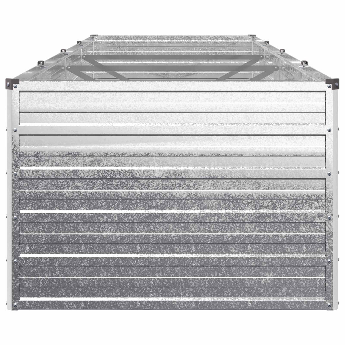 Raised Garden Bed Silver 320 x 80 x 55 cm galvanized