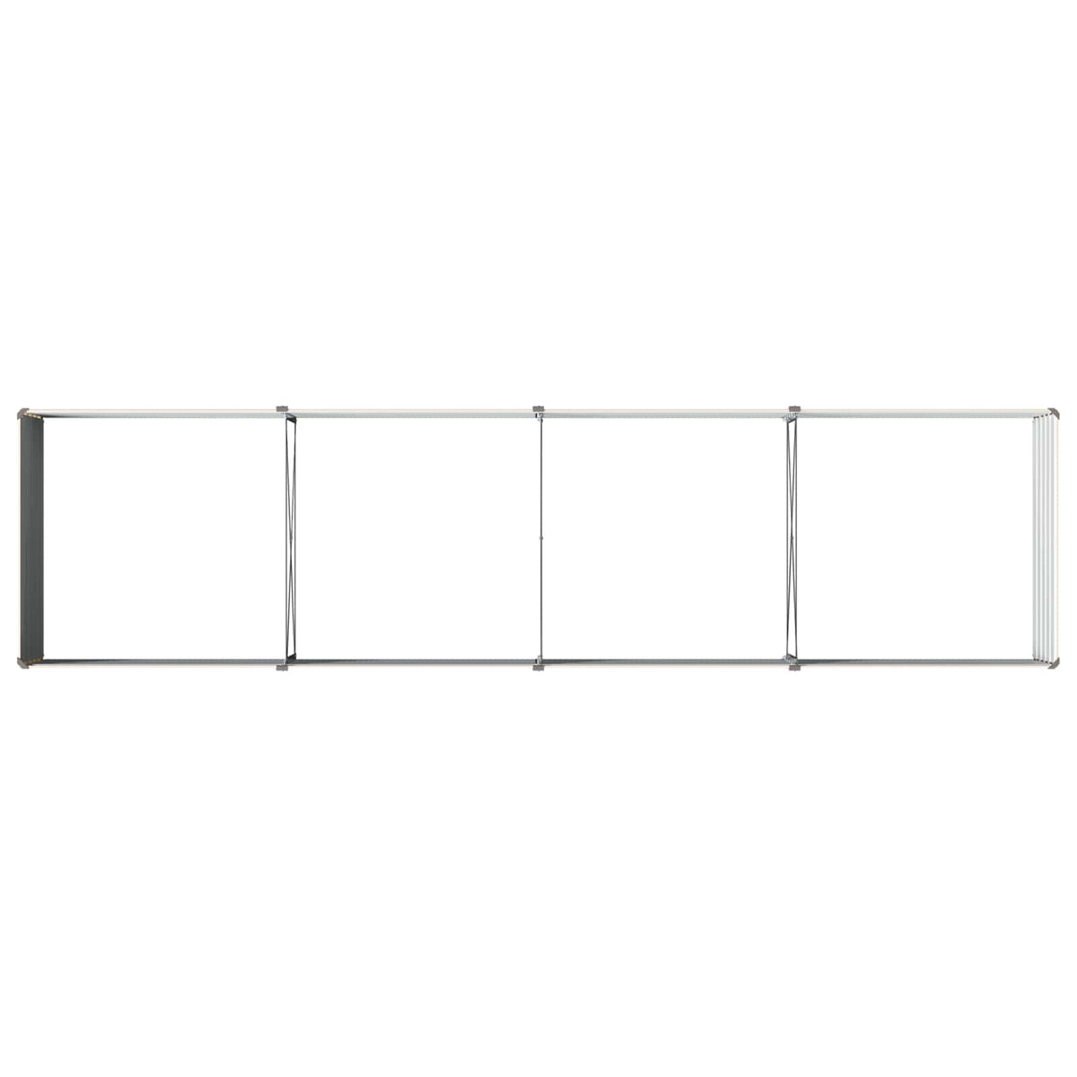 Raised Garden Bed Ivory 320 x 80 x 55 cm cold-rolled steel