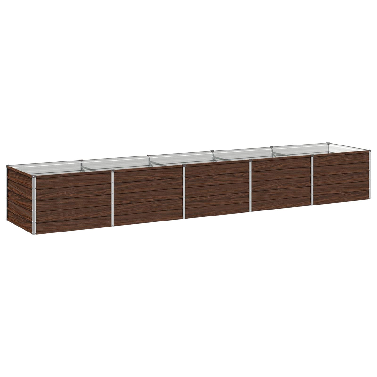 Raised Garden Bed Black 400 x 80 x 55 cm cold-rolled steel