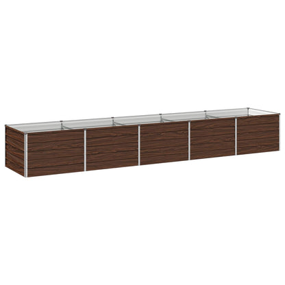 Raised Garden Bed Black 400 x 80 x 55 cm cold-rolled steel