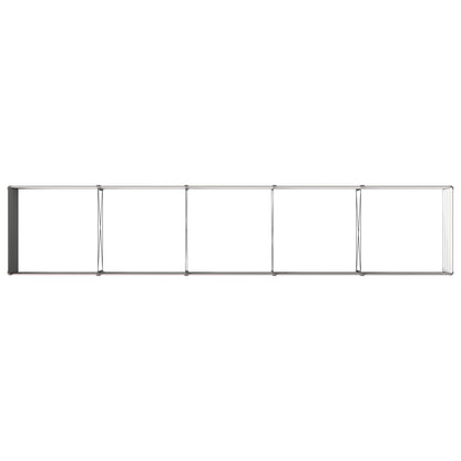 Raised Garden Bed Brown 400 x 80 x 55 cm cold-rolled steel