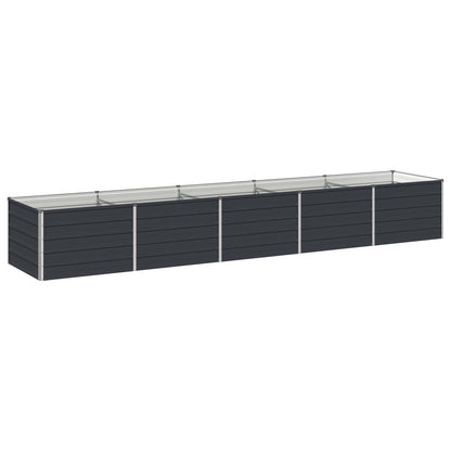 Raised Garden Bed Anthracite 400 x 80 x 55 cm cold-rolled steel