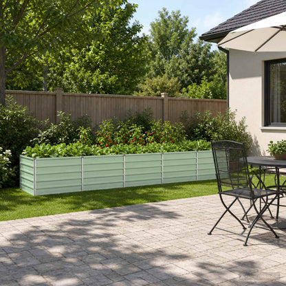Raised Garden Bed Pastel Green 400 x 80 x 55 cm