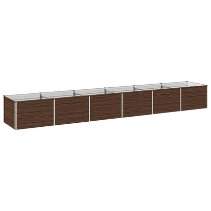 Raised Garden Bed Black 480 x 80 x 55 cm cold-rolled steel