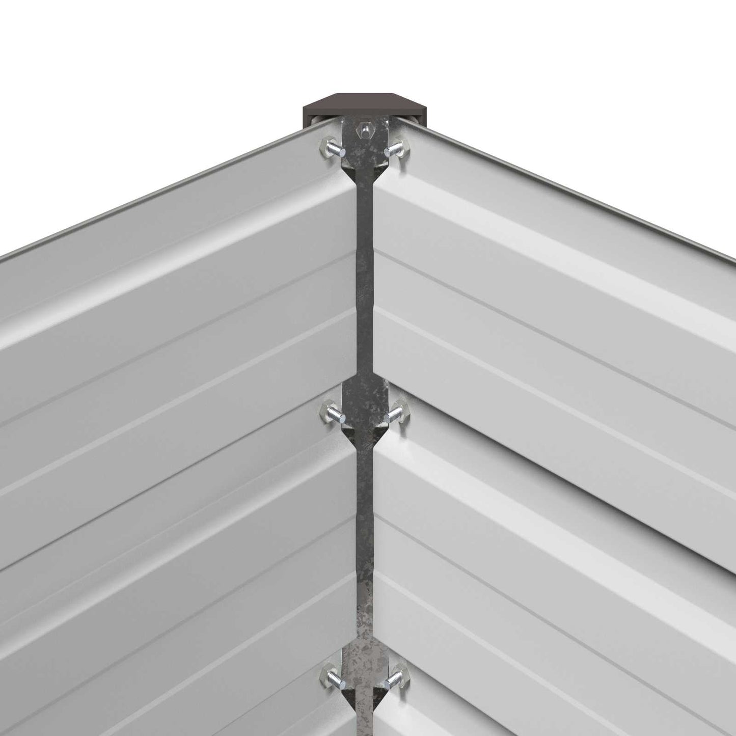 Raised Garden Bed Grey 480 x 80 x 55 cm cold-rolled steel