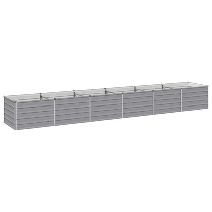 Raised Garden Bed Grey 480 x 80 x 55 cm cold-rolled steel