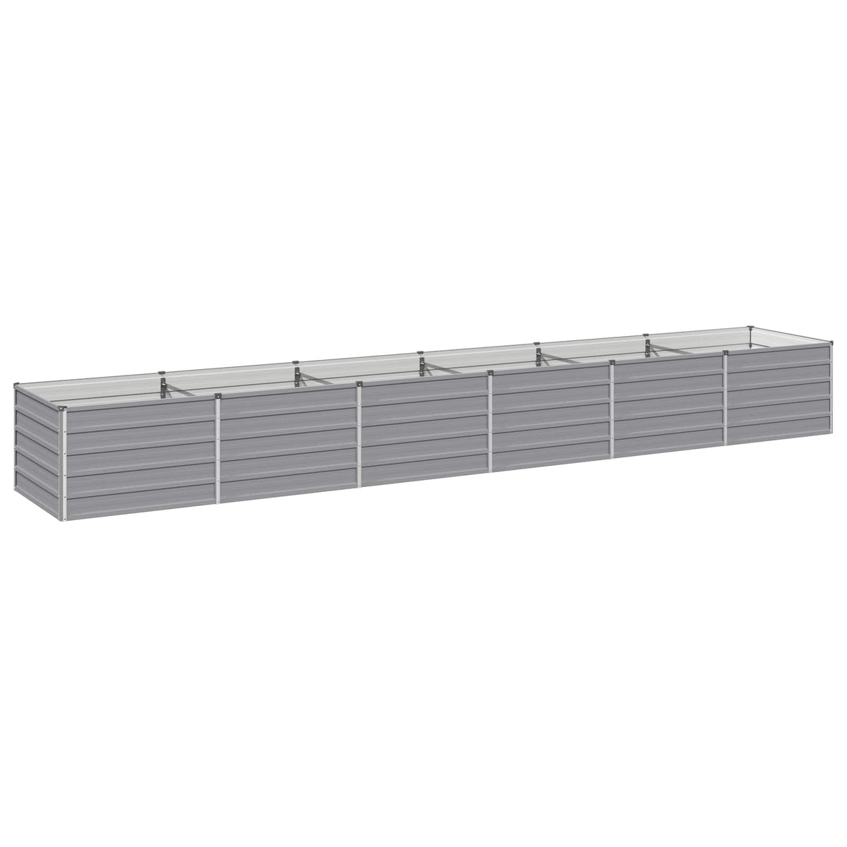 Raised Garden Bed Grey 480 x 80 x 55 cm cold-rolled steel