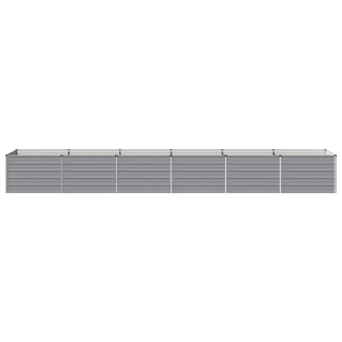 Raised Garden Bed Grey 480 x 80 x 55 cm cold-rolled steel