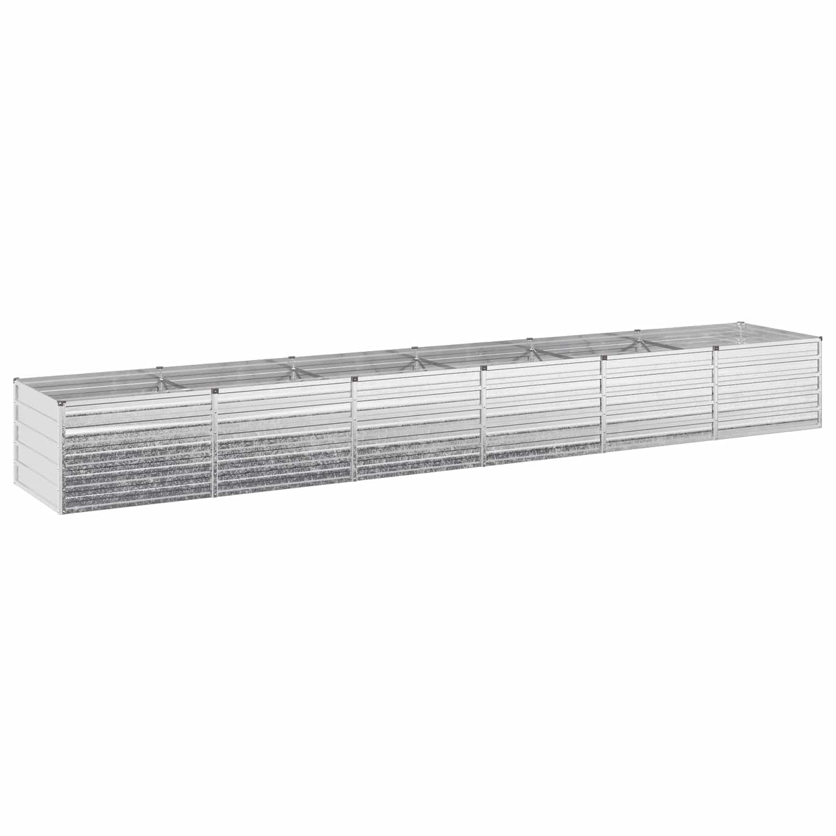 Raised Garden Bed Silver 480 x 80 x 55 cm galvanized