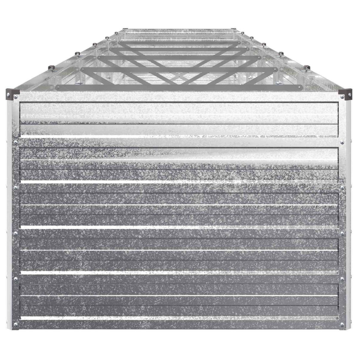 Raised Garden Bed Silver 480 x 80 x 55 cm galvanized