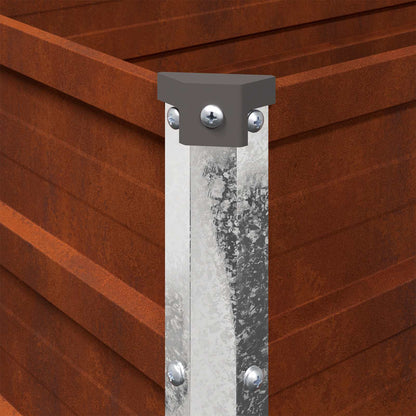 Raised Garden Bed Rusty 480 x 80 x 55 cm corton