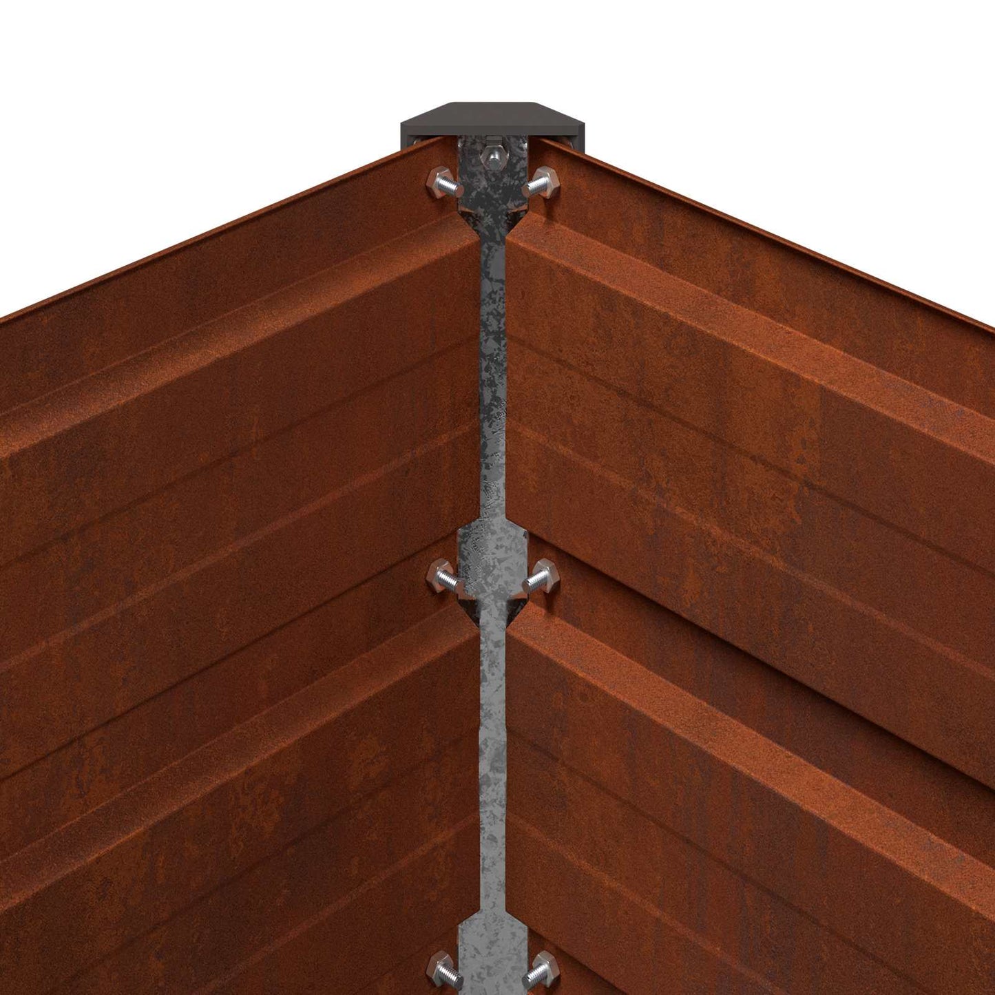 Raised Garden Bed Rusty 480 x 80 x 55 cm corton