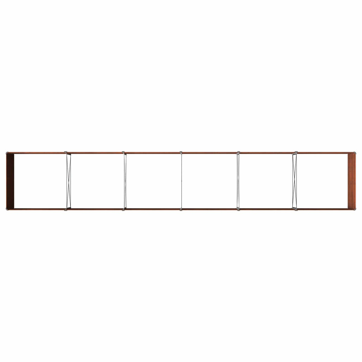 Raised Garden Bed Rusty 480 x 80 x 55 cm corton