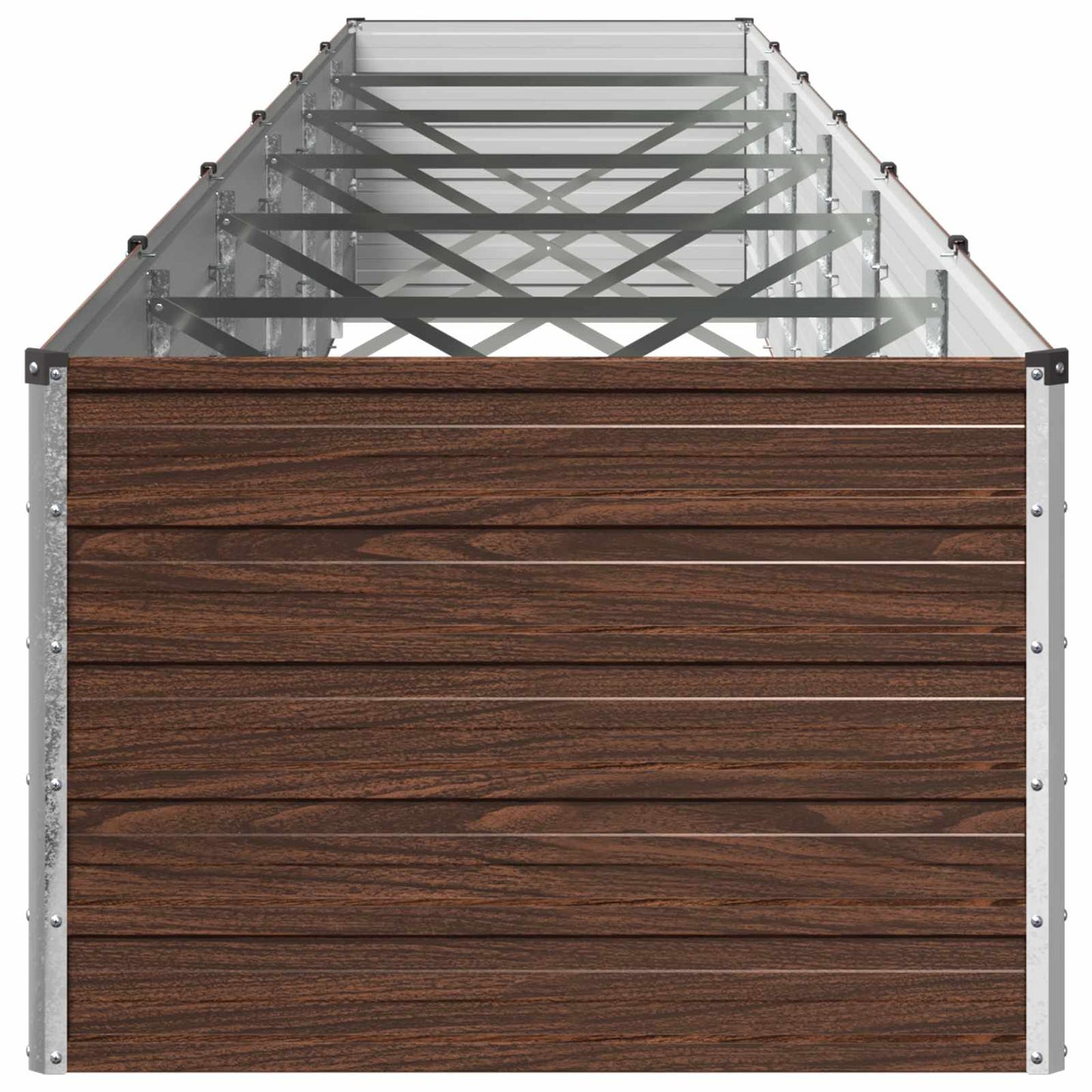 Raised Garden Bed Black 600 x 80 x 55 cm cold-rolled steel