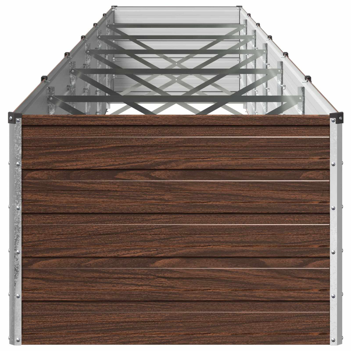 Raised Garden Bed Black 600 x 80 x 55 cm cold-rolled steel