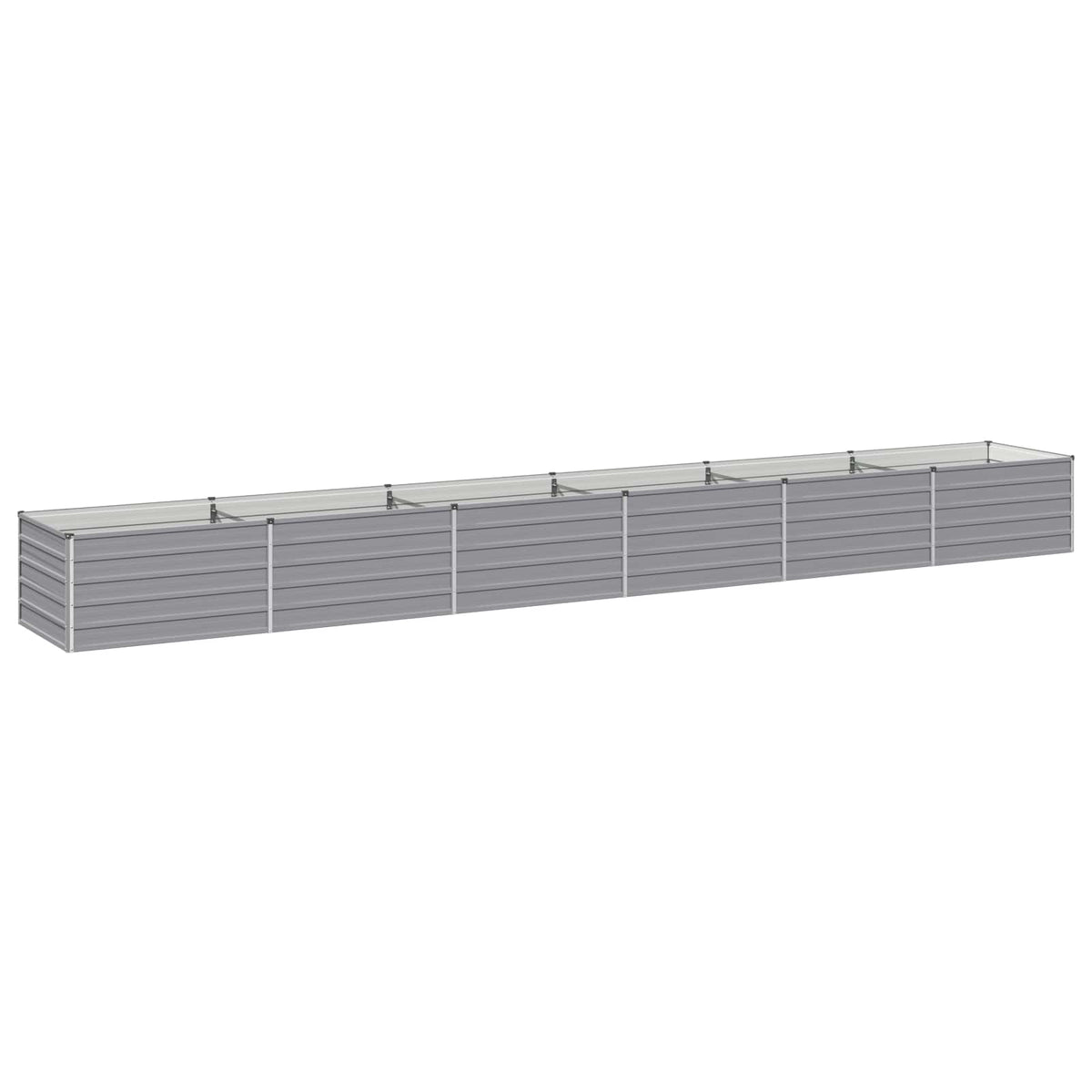Raised Garden Bed Grey 600 x 80 x 55 cm cold-rolled steel
