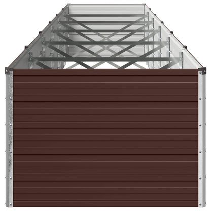 Raised Garden Bed Brown 600 x 80 x 55 cm cold-rolled steel