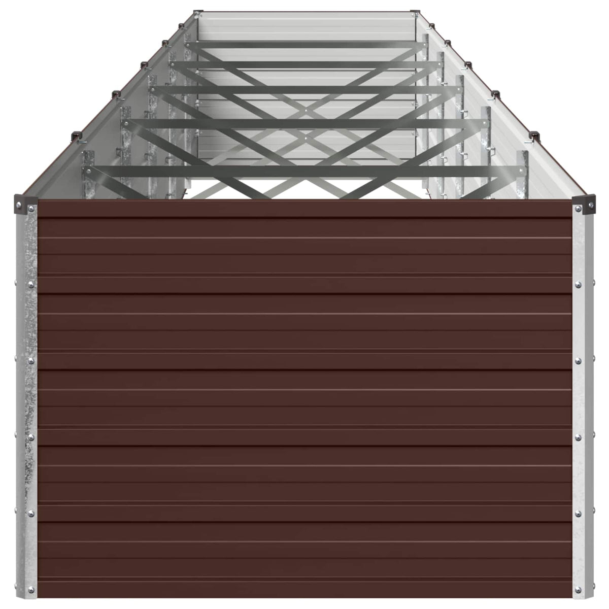 Raised Garden Bed Brown 600 x 80 x 55 cm cold-rolled steel