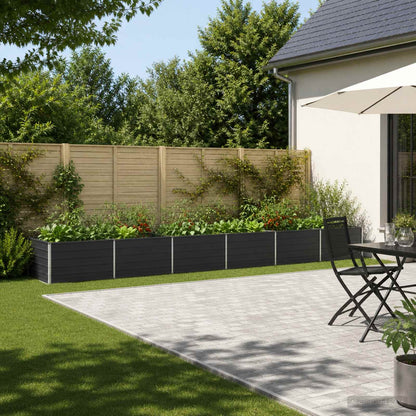 Raised Garden Bed Anthracite 600 x 80 x 55 cm cold-rolled steel