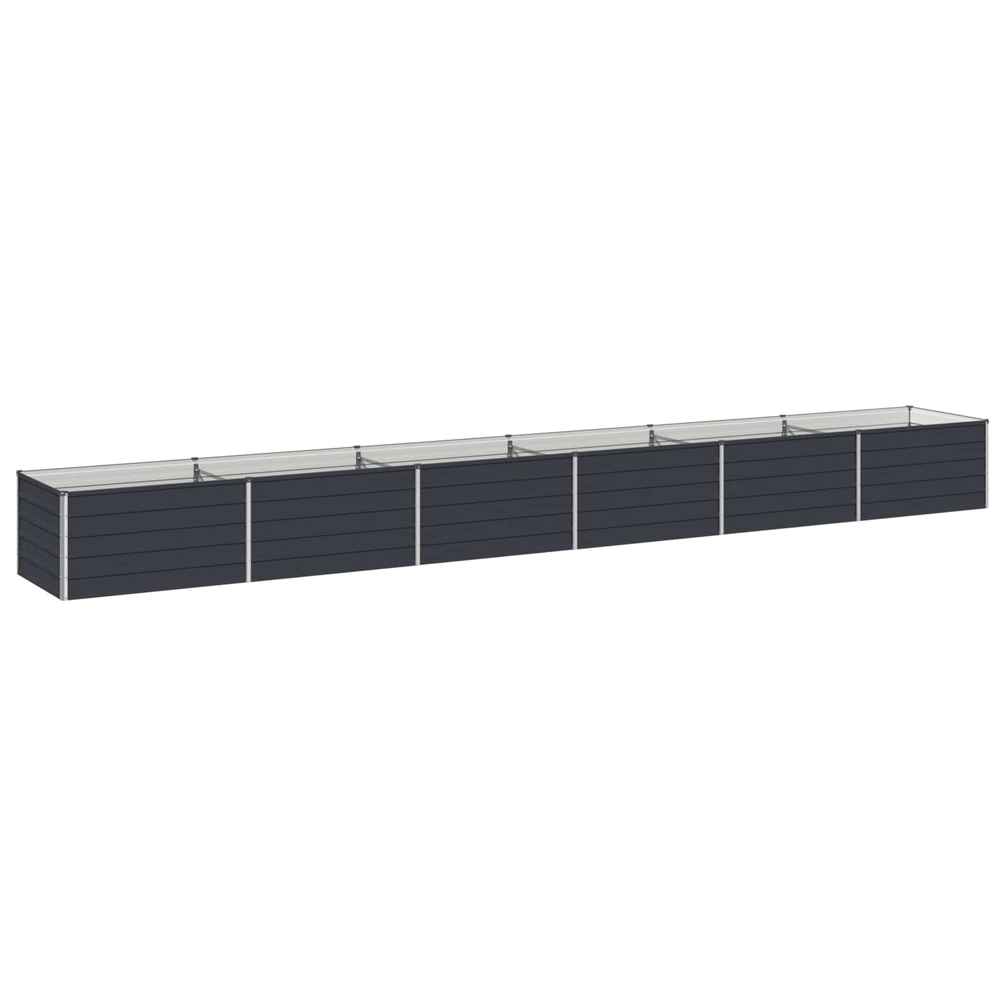 Raised Garden Bed Anthracite 600 x 80 x 55 cm cold-rolled steel