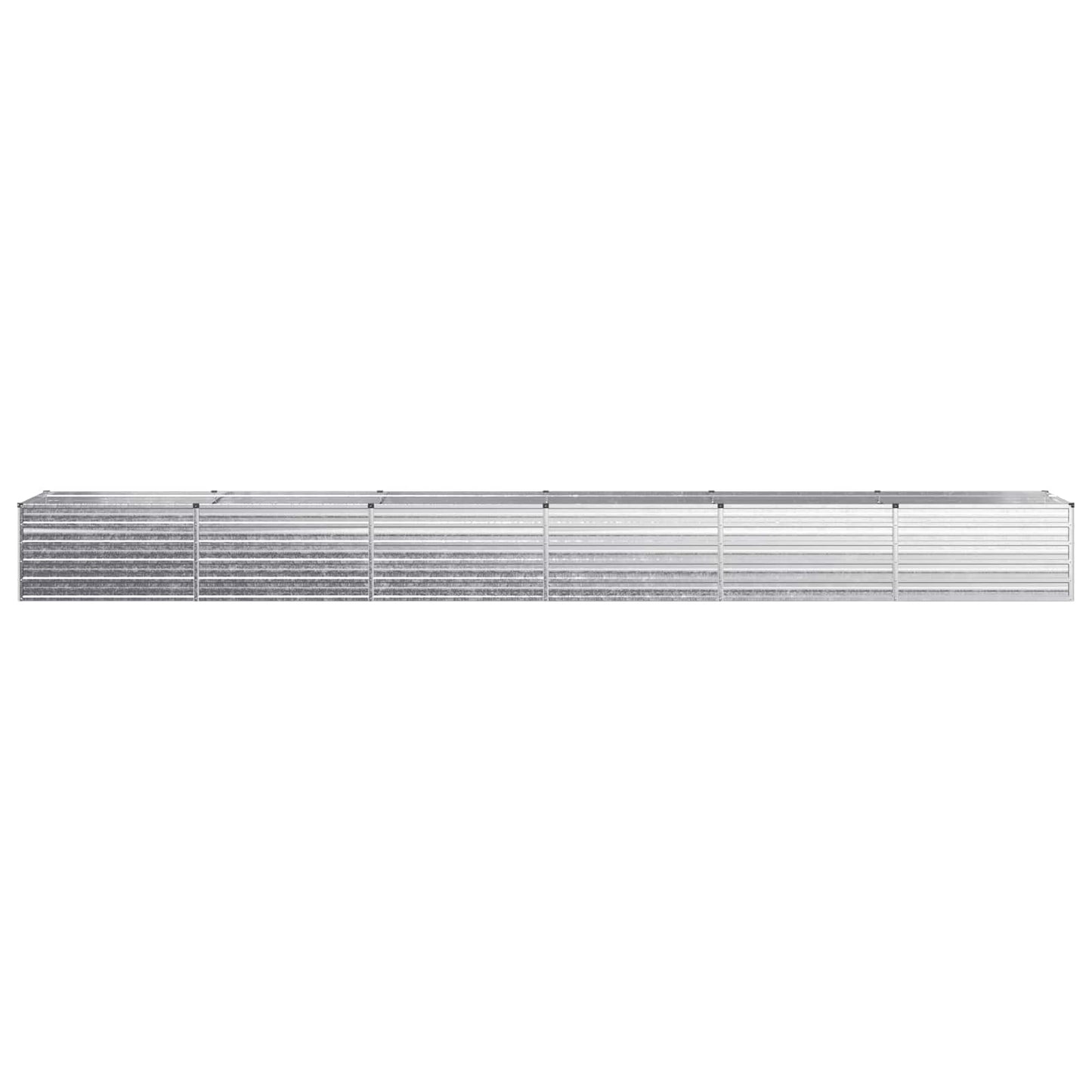 Raised Garden Bed Silver 600 x 80 x 55 cm galvanized