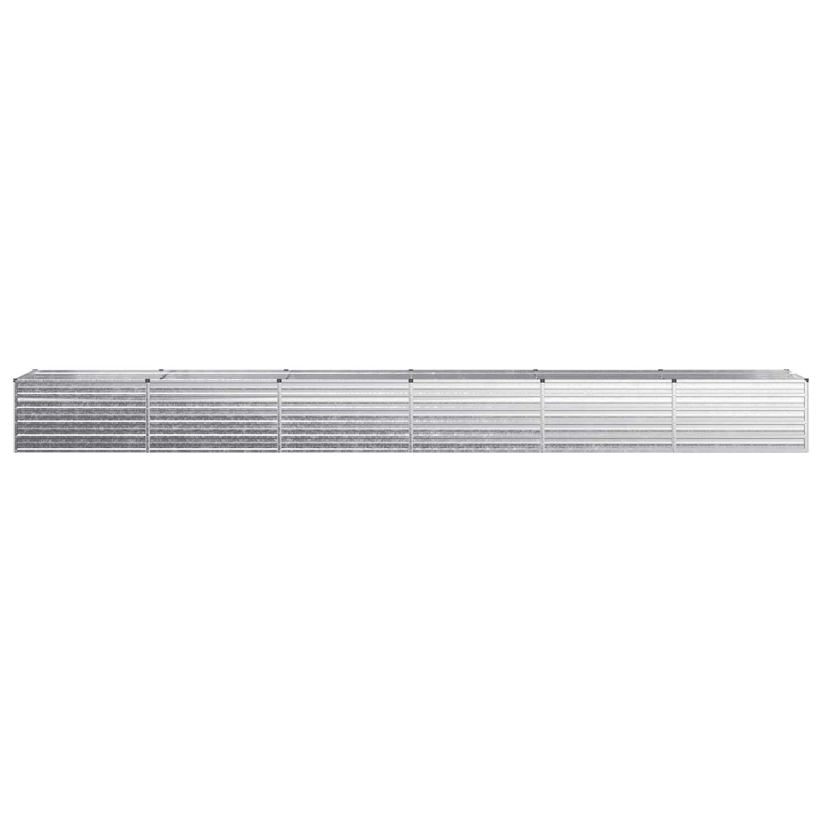 Raised Garden Bed Silver 600 x 80 x 55 cm galvanized