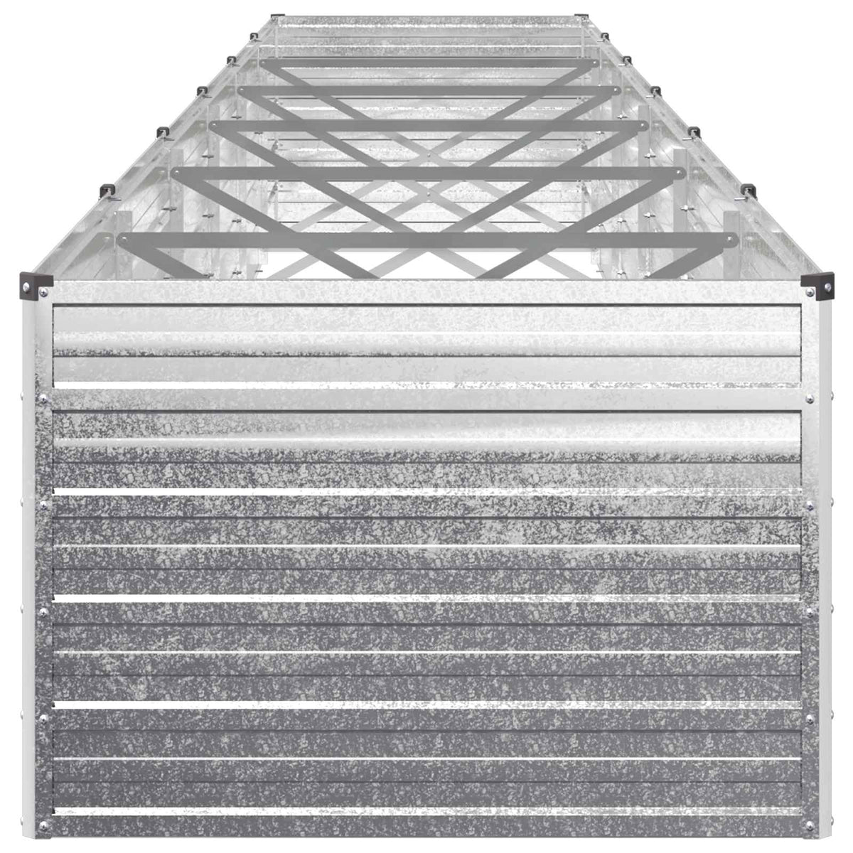 Raised Garden Bed Silver 600 x 80 x 55 cm galvanized