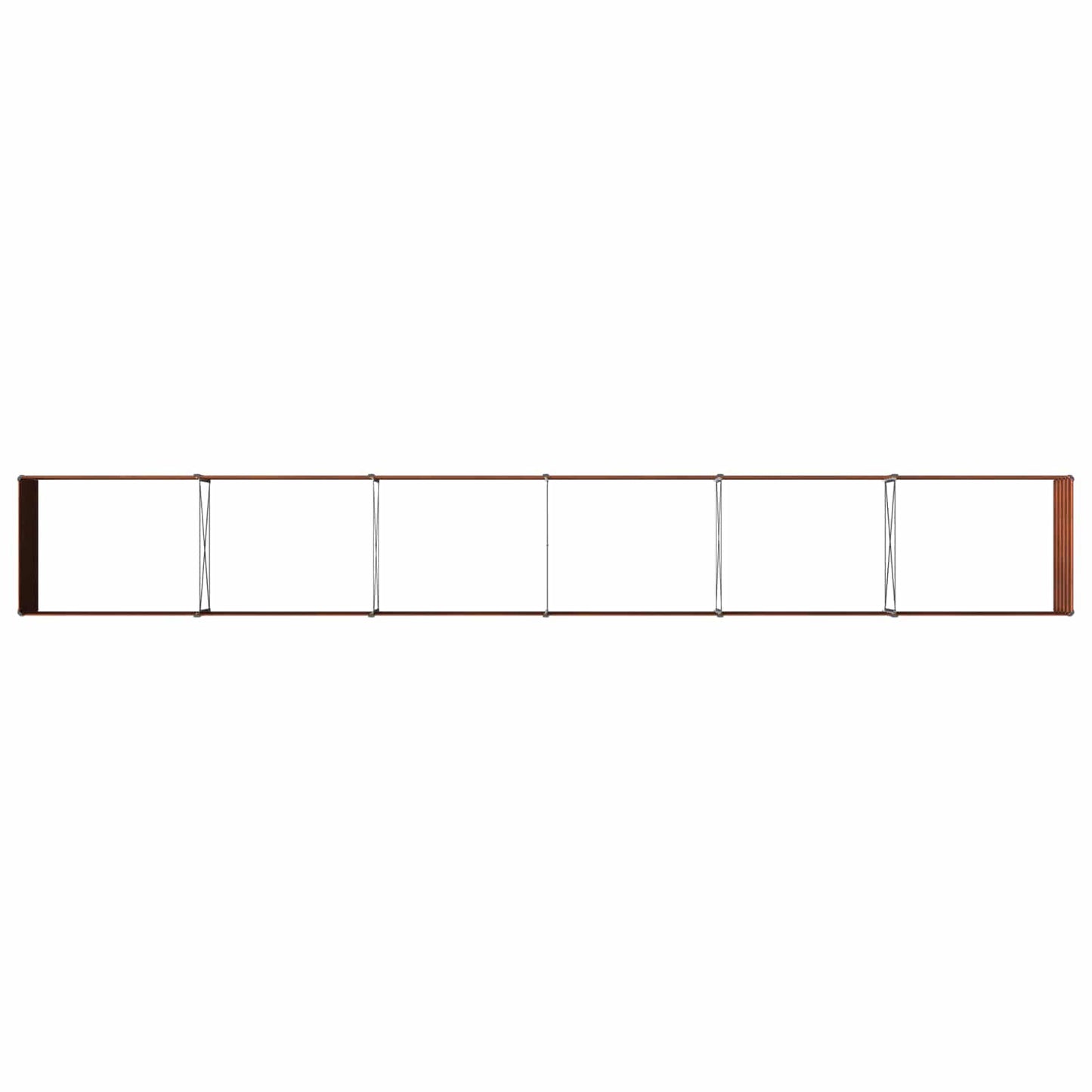 Raised Garden Bed Rusty 600 x 80 x 55 cm corton