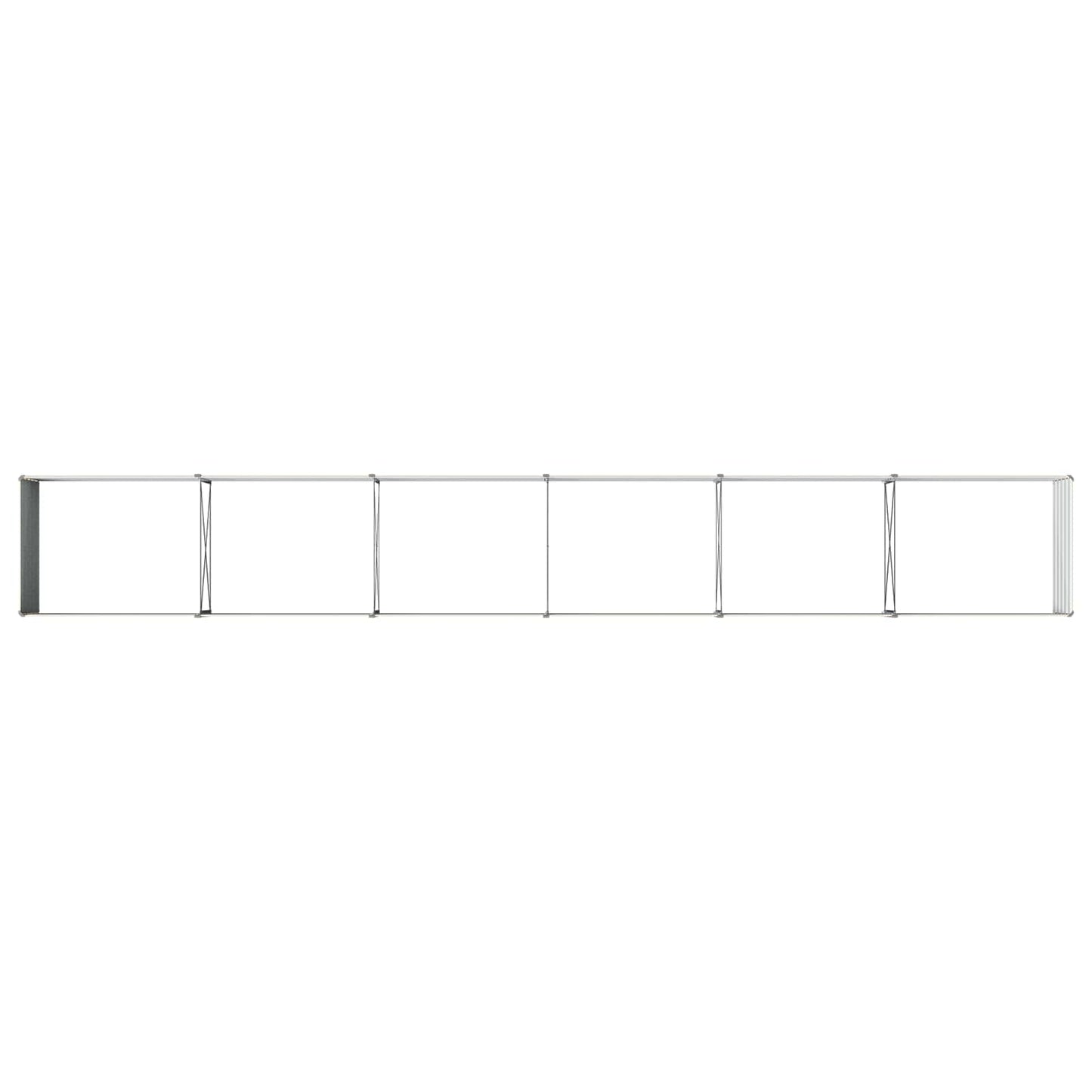 Raised Garden Bed Ivory 600 x 80 x 55 cm cold-rolled steel