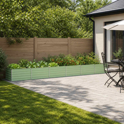 Raised Garden Bed Pastel Green 600 x 80 x 55 cm