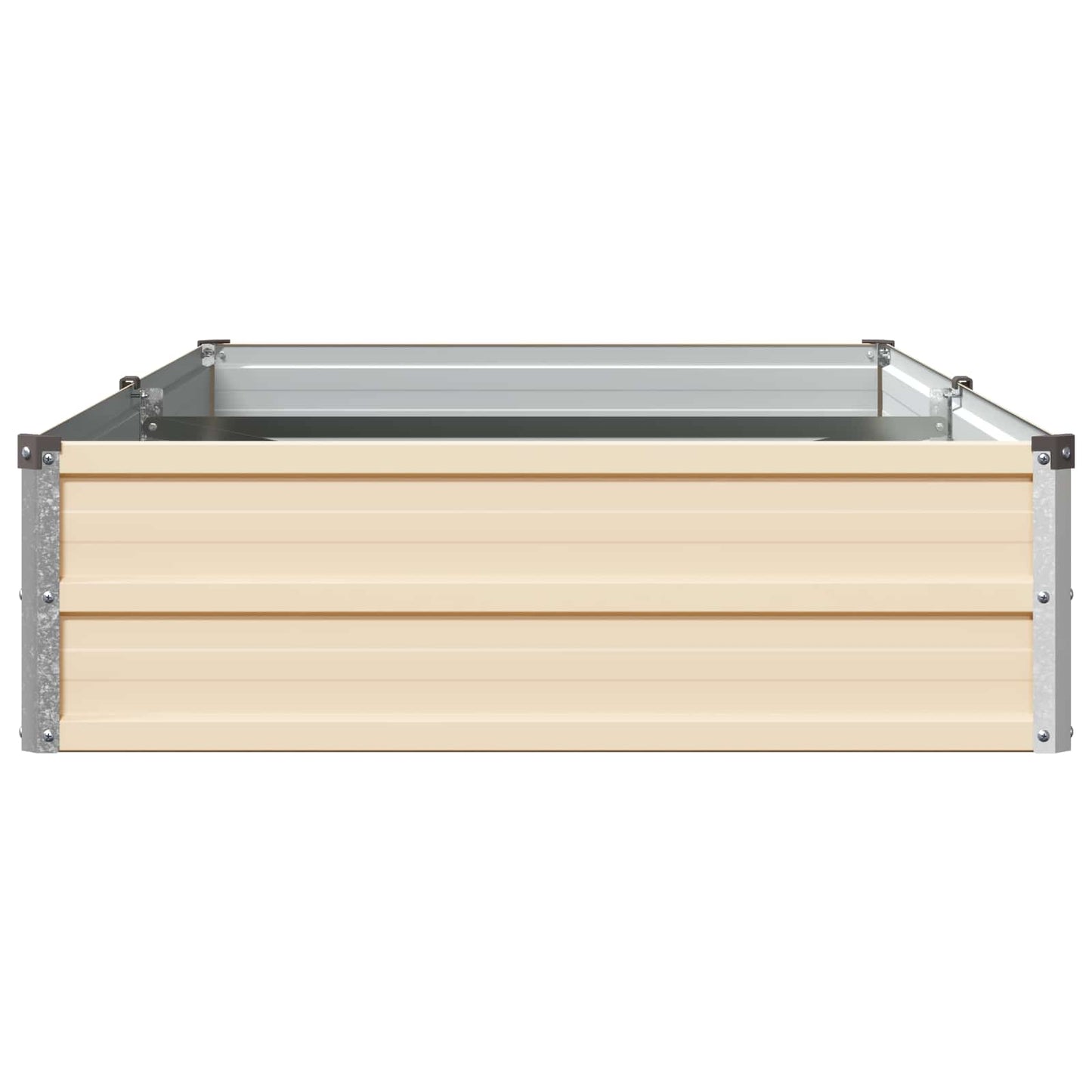 Raised Garden Bed Ivory 160 x 80 x 24 cm cold-rolled steel
