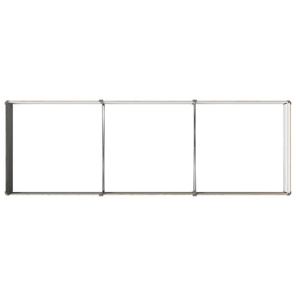 Raised Garden Bed Wood Brown 240 x 80 x 24 cm cold-rolled steel