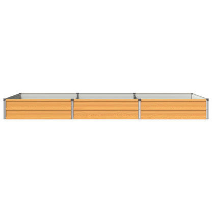 Raised Garden Bed Natural 240 x 80 x 24 cm cold-rolled steel