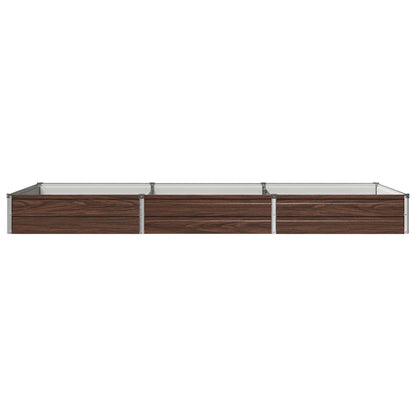Raised Garden Bed Black 240 x 80 x 24 cm cold-rolled steel