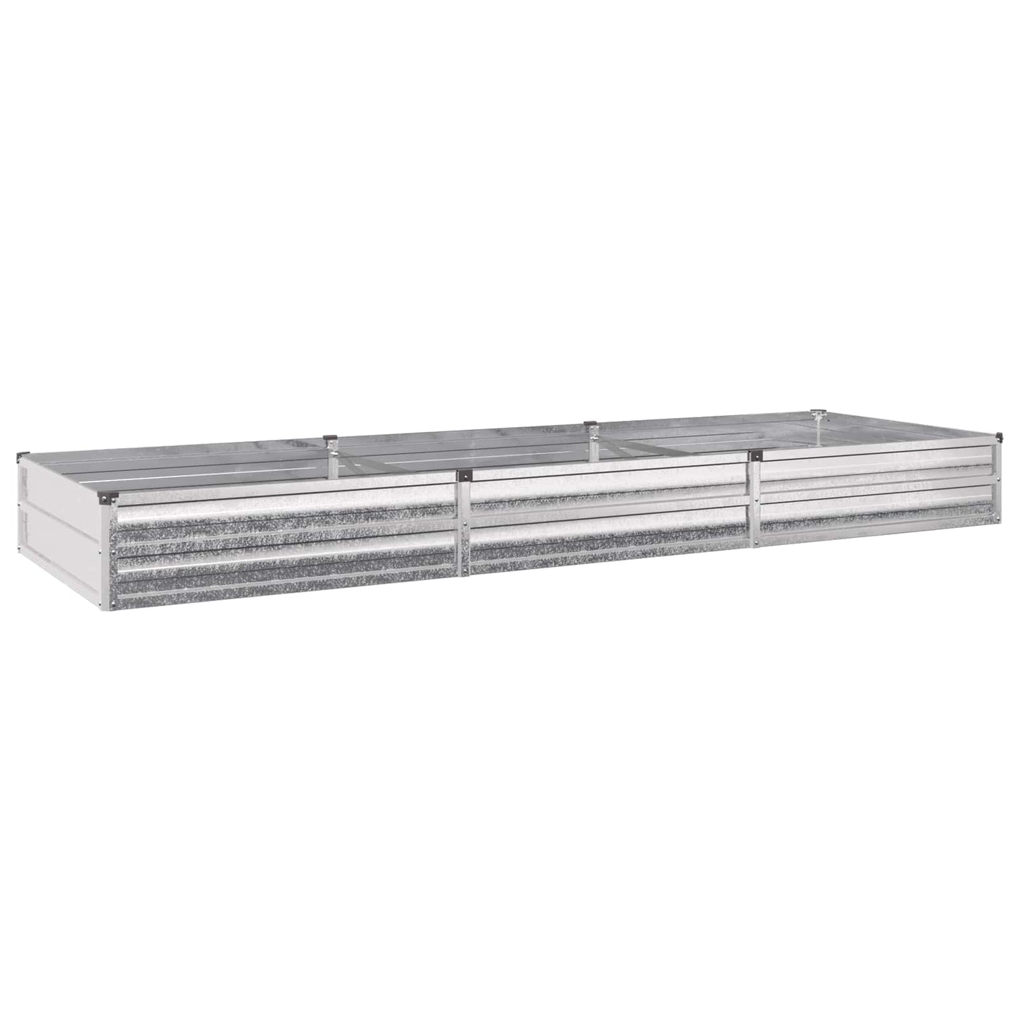 Raised Garden Bed Silver 240 x 80 x 24 cm galvanized