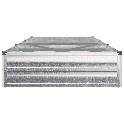 Raised Garden Bed Silver 240 x 80 x 24 cm galvanized