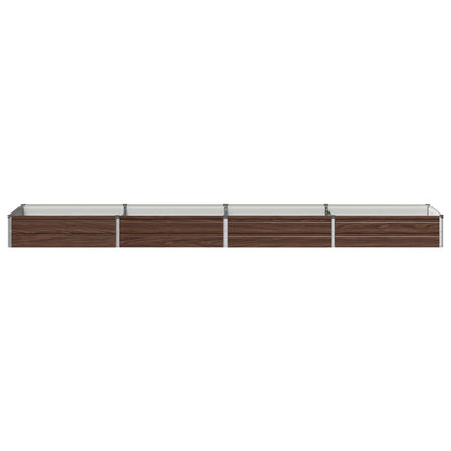 Raised Garden Bed Black 320 x 80 x 24 cm cold-rolled steel