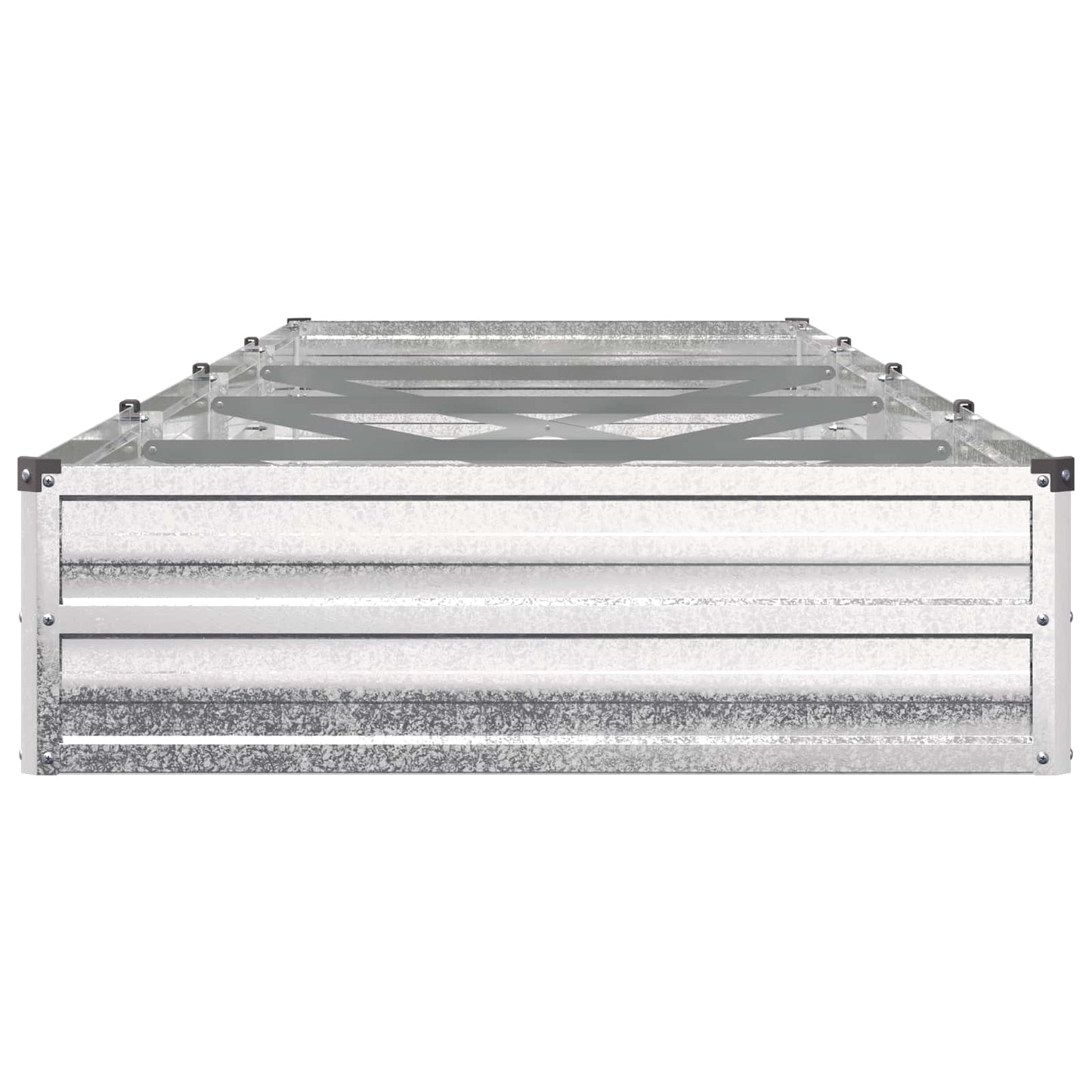 Raised Garden Bed Silver 320 x 80 x 24 cm galvanized